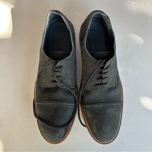 Franco Fortini Gray Oxfords with Cap Toe